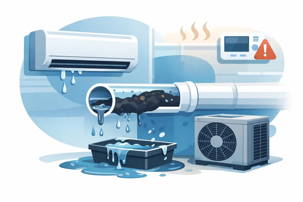 Top Signs of a Clogged AC Condensate Line